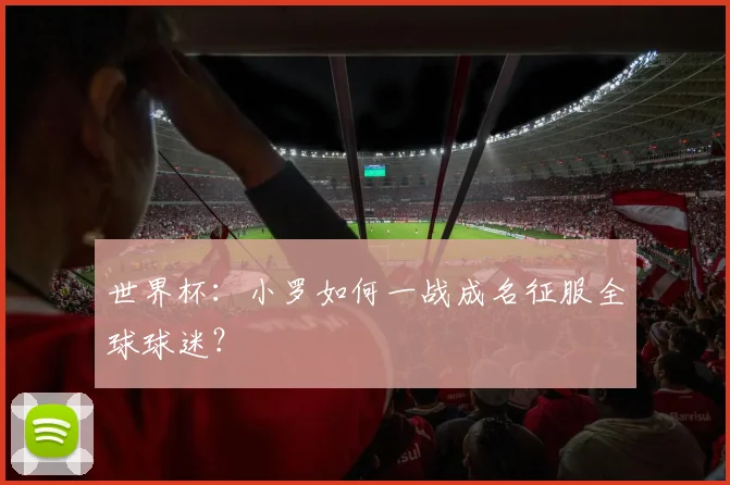 世界杯:小罗如何一战成名征服全球球迷?