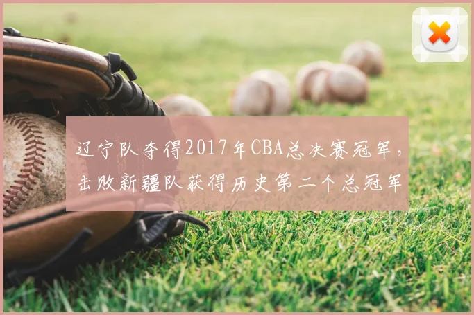 辽宁队夺得2017年CBA总决赛冠军，击败新疆队获得历史第二个总冠军